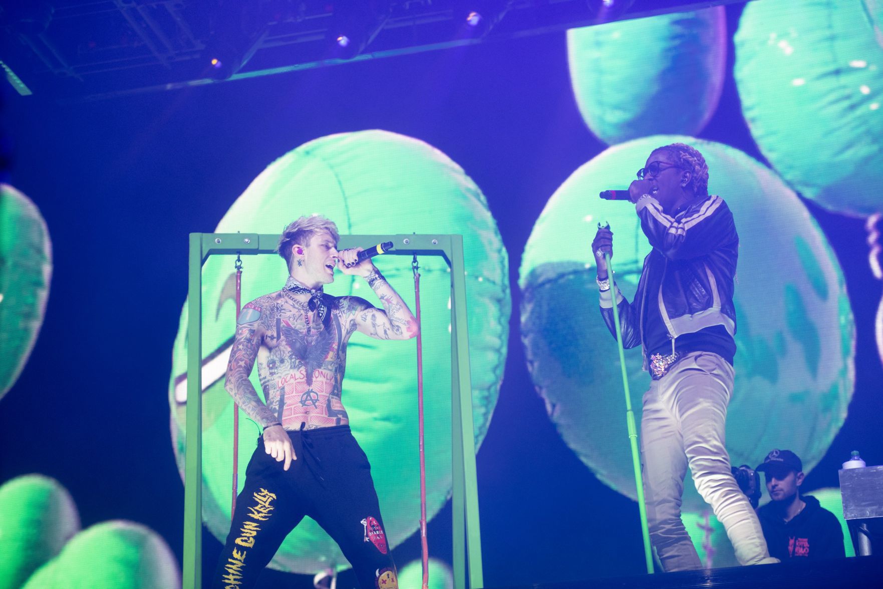 Young Thug and Machine Gun Kelly at Family Arena